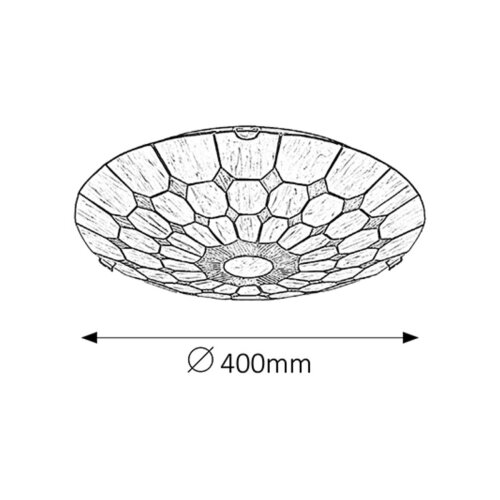 Rabalux marvel plafonska lampa D40 E27 2x60W klasična rasveta Slike