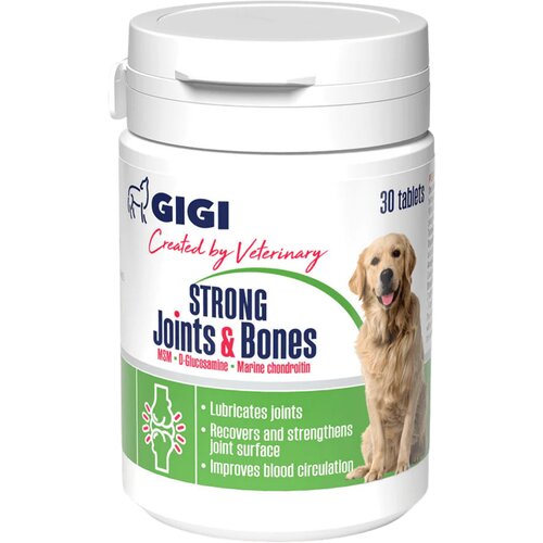 GIGI Strong Joints &amp;amp; Bones 1600 mg suplement za pse za zglobove i kosti 30 tableta Slike