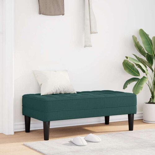  Klupa Tamno Zelena 113x57x39 cm Tkanina Cijene