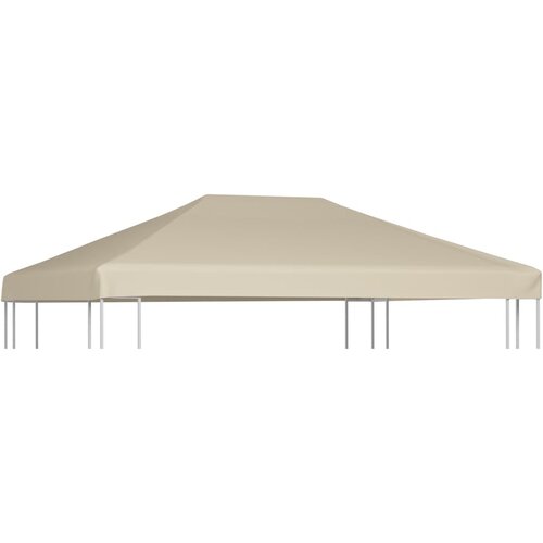 vidaXL Streha za paviljon 310 g/m² 4x3 m bež Cene