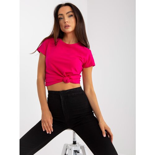 BASIC Feel Good Fuchsia cotton women's t-shirt BASIC Cijene