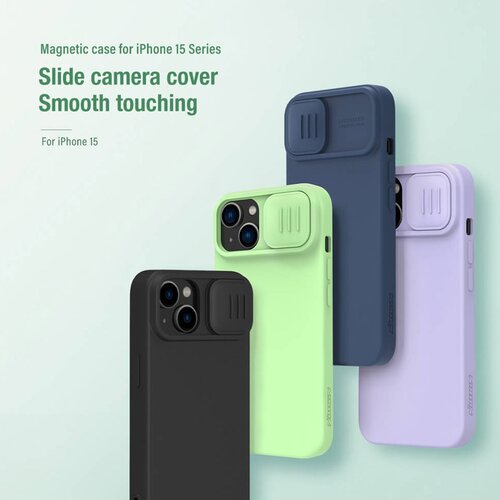 Nillkin Maska za iPhone 15 Plus CamShield Silky Magnetic crna Cene