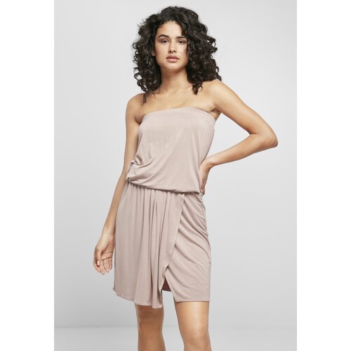 Urban Classics Women&amp;#039;s viscose short bandeau dress dukrose Slike