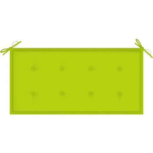  Jastuk za vrtnu klupu jarkozeleni 100x50x3 cm od tkanine Oxford Slike