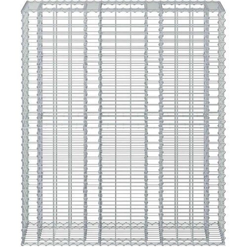  Gabionski uzdignuti krevet 2 pcs Srebrno 130 x 50 x 150 cm Slike