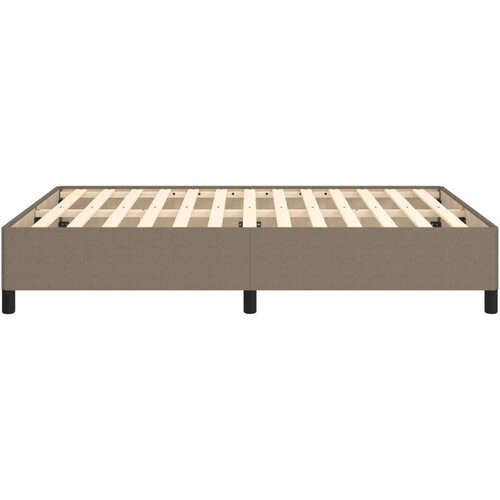 VidaXL okvir za krevet smeđesivi 140x200 cm od tkanine Slike