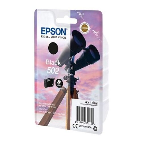 Epson Originalna črna kartu&amp;scaron;a 502 - C13T02V14010 [Ml-4.6][Pag-210], (22112403) Slike