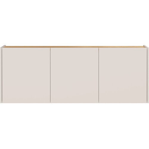 Germania Kremno bela stenska omarica v hrastovem dekorju 138x52x25 cm Libbiano &amp;ndash; Slike