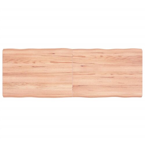 VidaXL Stolna ploča svjetlosmeđa 140x50x6 cm od obrađene hrastovine Slike