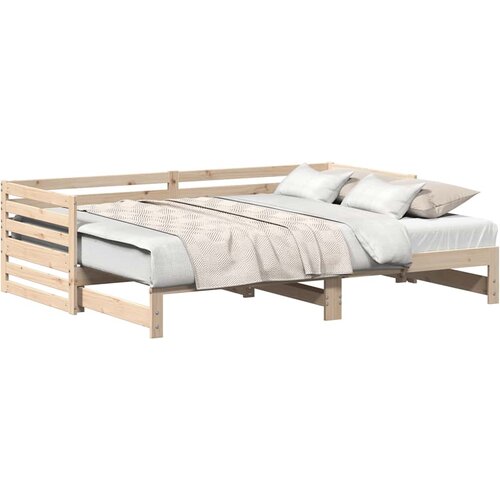  Dnevni krevet s pomoćnim ležajem bez madraca 80x200 cm Slike