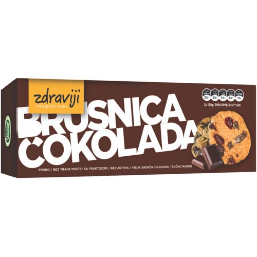 Nepoznato SWEET FAMILY zdraviji keks brusnica čokolada 120g Cene
