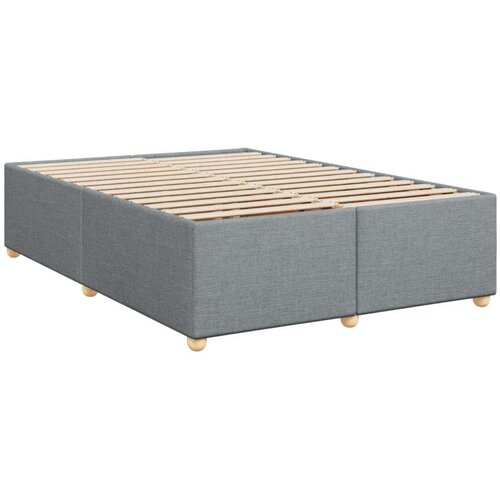 vidaXL Krevet box spring s madracem svjetlosivi 140x200 cm od tkanine Cijene
