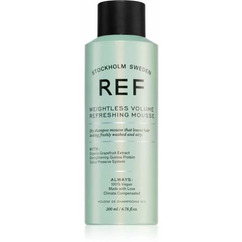 REF Weightless Volume Refreshing Mousse Suhi šampon u pjeni za volumen 200 ml