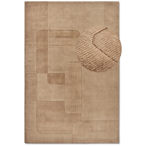 Villeroy & Boch Bež ročno tkana volnena preproga 120x170 cm Charlotte – Cene