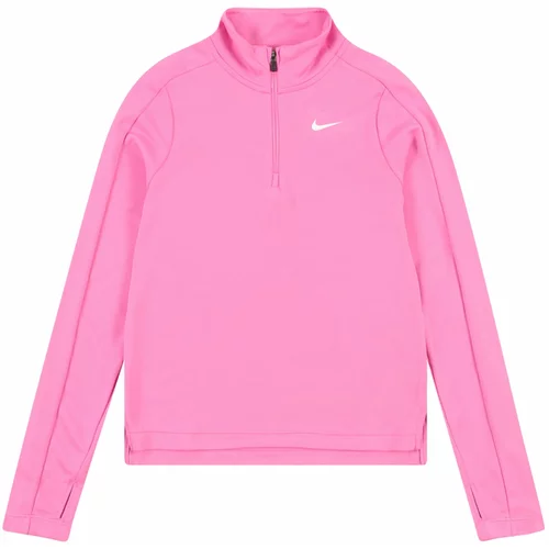 Nike Tehnička sportska majica roza / bijela