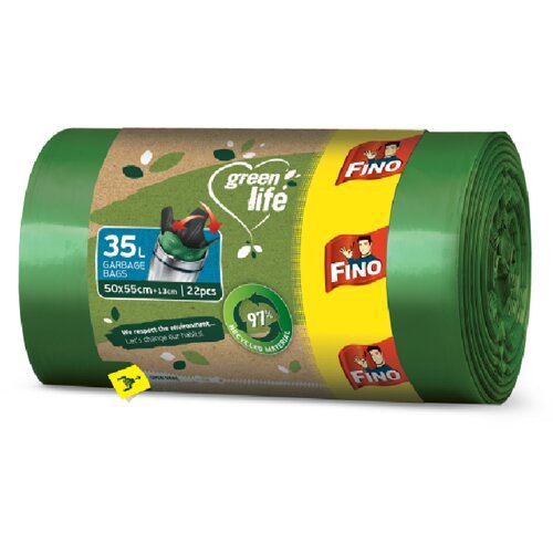 Fino kese za smeće green life ep 35l 22/1 zelene Cene