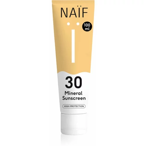 Naif Sun Mineral Sunscreen SPF 30 zaščitna krema za sončenje SPF 30 100 ml