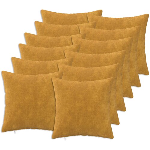  Presvlaka za jastuk 12 pcs HEERLEN Žuta 40 x 40 cm Slike