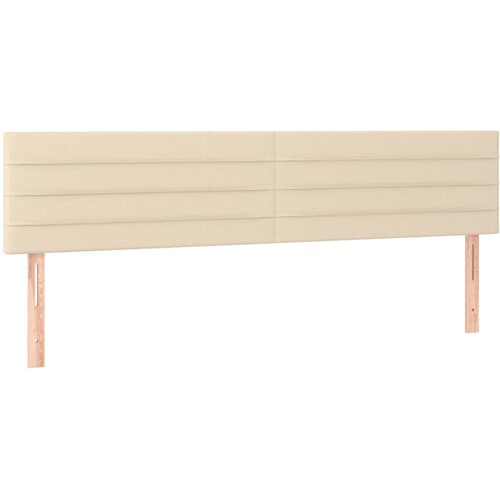  box spring s madracem LED krem 160x200 cm od tkanine Slike