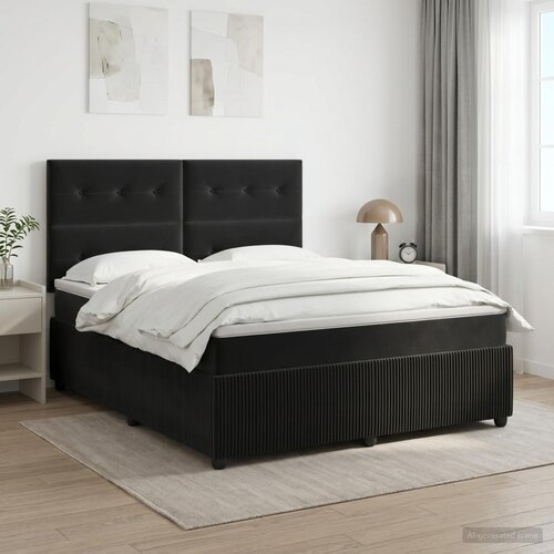  Boxspring krevet s madracem Crna 180 x 200 cm Bar&scaron;un Cijene