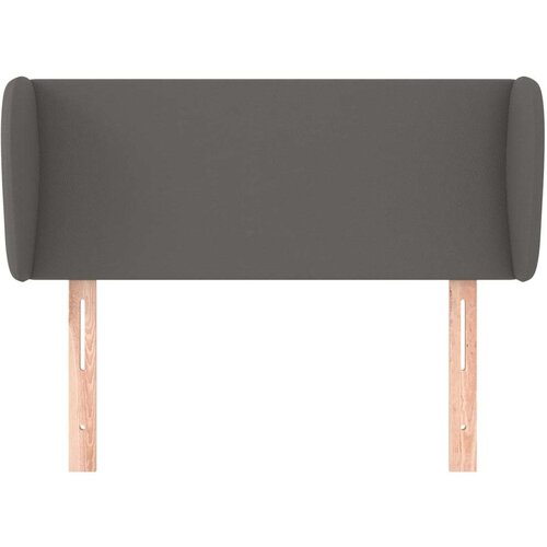 VidaXL uzglavlje s u&amp;scaron;ima sivi 93x23x78/88 cm od umjetne kože Slike