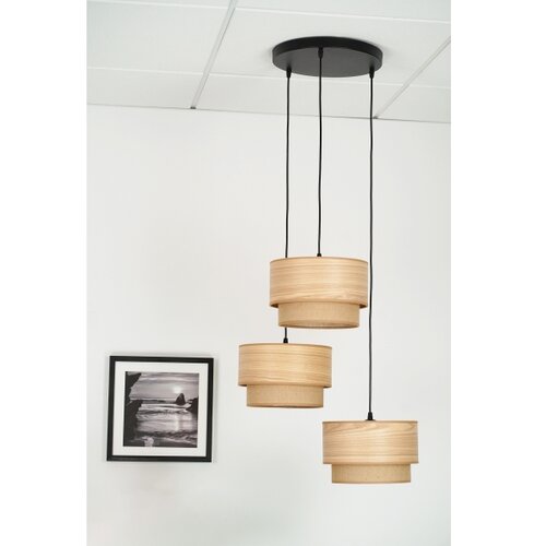  Brilagi - Visilica na sajli MONTANA BOHO 3xE27/15W/230V braon/crna Slike