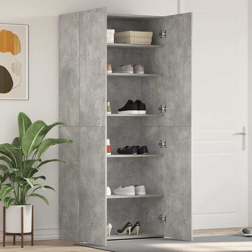 Ormar za cipele Siva 80 x 35.5 x 180 cm Konstruirano drvo Cijene