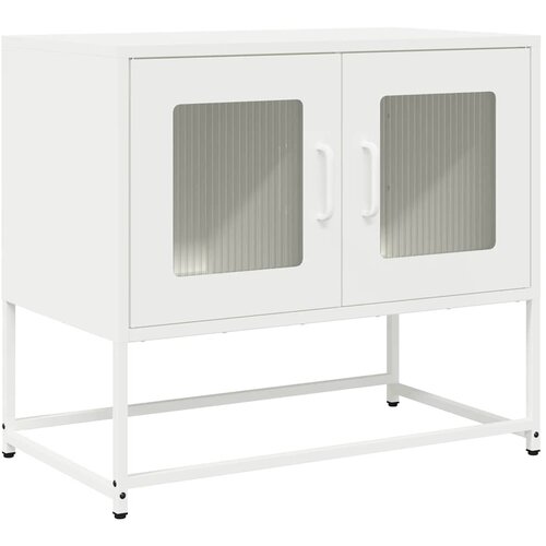 Maison Chic TV omarica - TV stojalo - Televizijska omarica Bela 68x39x60,5 cm Hladno valjano jeklo, (21702328) Cene