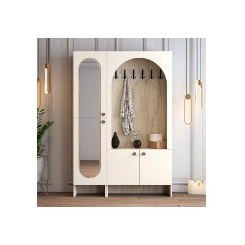 Hanah home vi&amp;scaron;enamenski ormar palermo km cream travertine Slike