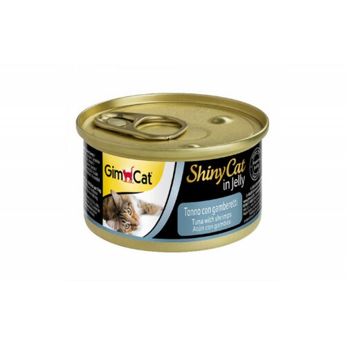 Gimcat shiny cat jelly tuna i škampi - konzerva za mačke 70 g Cene