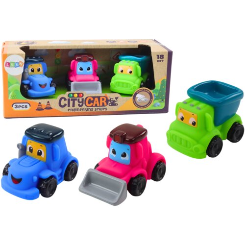Lean Toys Komplet kmetijskih vozil za malčke, mehka guma Cene
