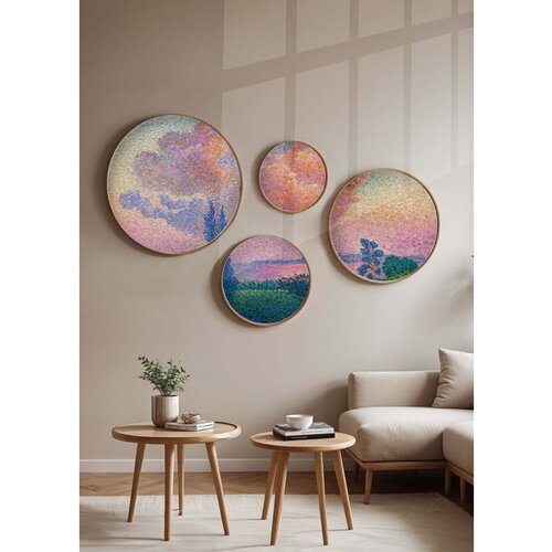 WALLXPERT huhu293 Multicolor Decorative Framed MDF Painting (4 Pieces) Slike