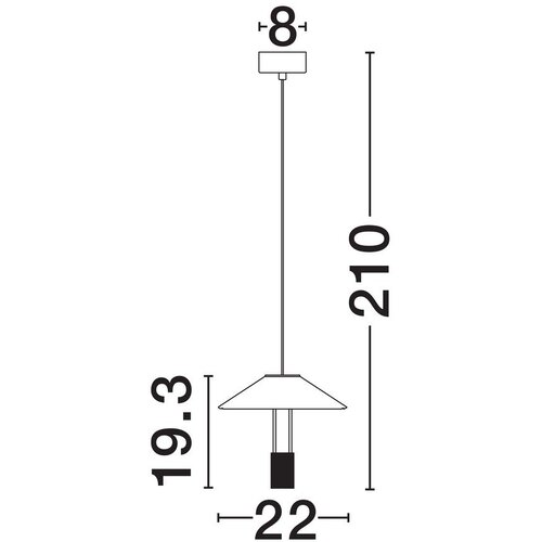 Nova Luce Mat crna LED viseća svjetiljka aluminijska sa sjenilom od akrilnog stakla &amp;oslash; 22 cm Anafi &amp;ndash; Slike