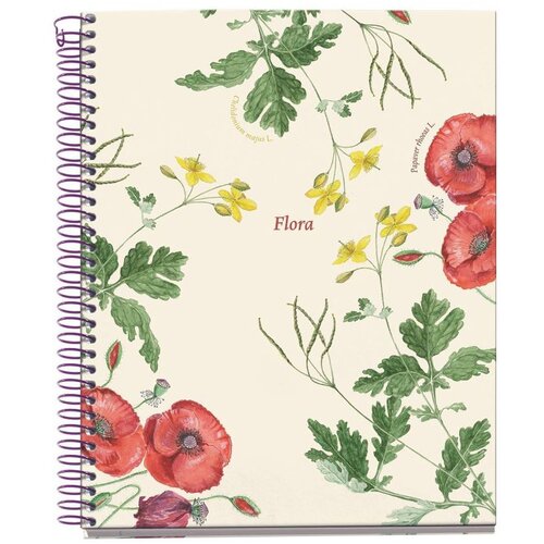  Bilježnica Miquelrius A5 Botanical Flora Papaver 100L 70g/m2 kocke MR4423 Slike