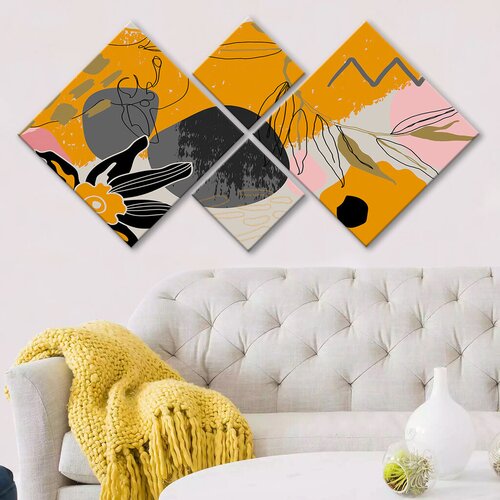 Wallity slika 4MDF18431275424, 60x115 cm, 4 dela Cene
