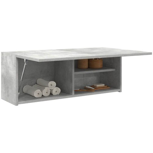 vidaXL Kopalniška stenska omarica betonsko siv 80x25x30 cm inž. les Cene