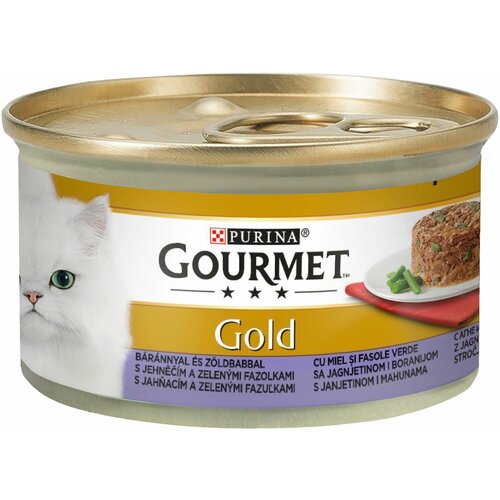Purina Gourmet cat gold savoury cake jagnjetina & boranija 85g hrana za mačke Slike