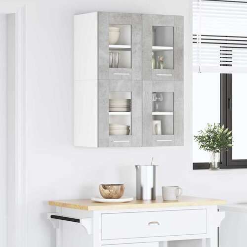  ormarić s pohranom 2 pcs Betonski sivi 60 x 31 x 40 cm Slike