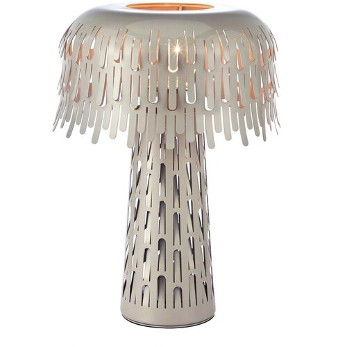 Markslöjd Sivo-bež stolna lampa s metalnim sjenilom (visina 38 cm) Verbera – Cijene
