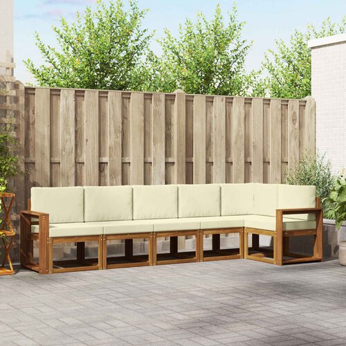 Set vanjskih sofa 6 kom. Prirodna i bež Smeđa 310 x 132,5 x 73 cm Cene
