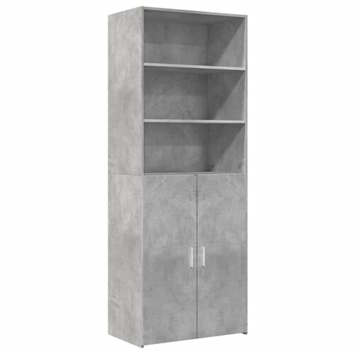 Maison Chic Visoka omara - Komoda - Predalnik betonsko siva 70x42,5x185 cm inženirski les, (21721798) Slike