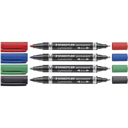 Staedtler Marker Lumocolor permanent DUO 348, plavi, Plava Cijene