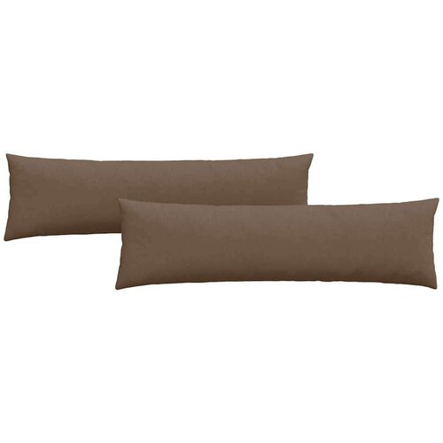VidaXL jastučići za sofu 2 pcs smeđa 145 x 40 cm tkanina Slike