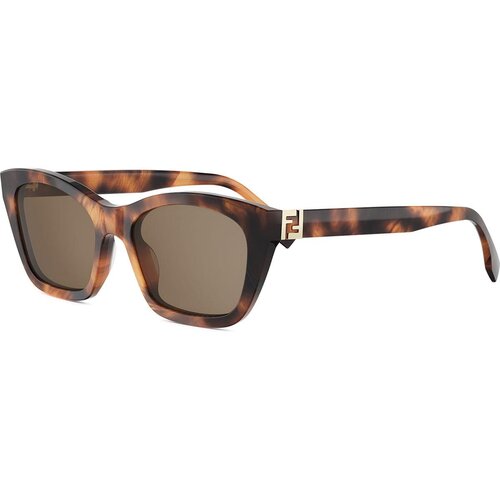 Fendi Forever Havana Rectangular Sunglasses - ONE SIZE (54) Slike