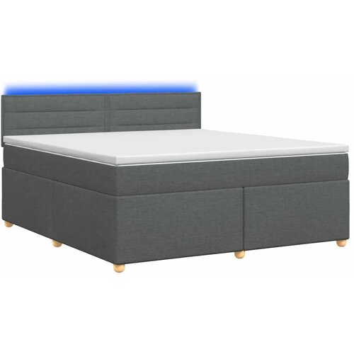  Boxspring krevet s madracem Tamnosiva 180 x 200 cm Tkanina - Tamnosiva 180 x 200 cm Dizajn linija Slike