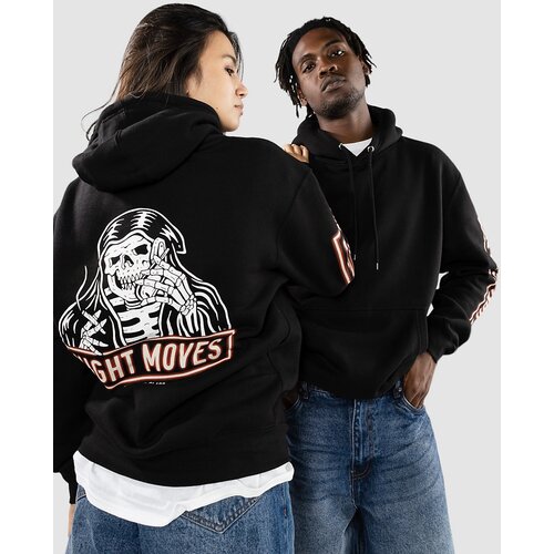 Lurking Class Night Moves Pulover s kapuco black Cene