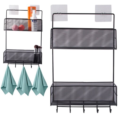 Metalni zidni organizator s 5 kukica 37x26cm Cijene