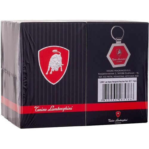 Lamborghini Las Vegas Keychain Set Hexagonal privjesak za ključeve 10 kom nijansa Grey unisex Cijene