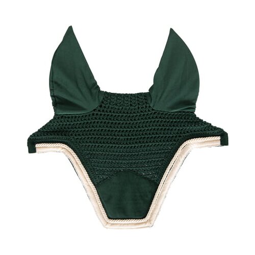 Kentucky Horsewear Naušniki Wellington "Velvet Contrast" - pine green Cene