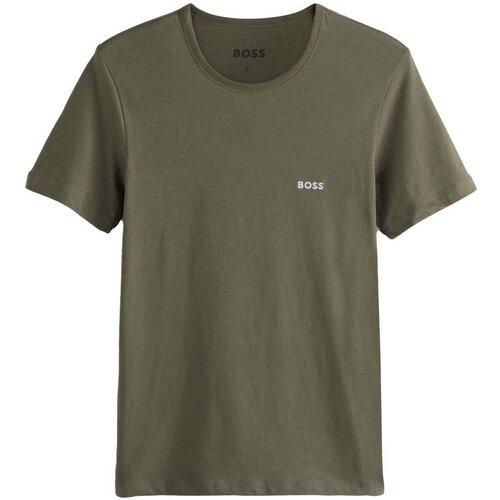 Boss Cotton Basic T-Shirt Khaki Green Zelena Slike
